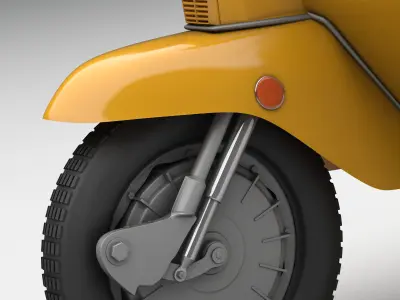 Lambretta jet 200 3D model from CGTrader