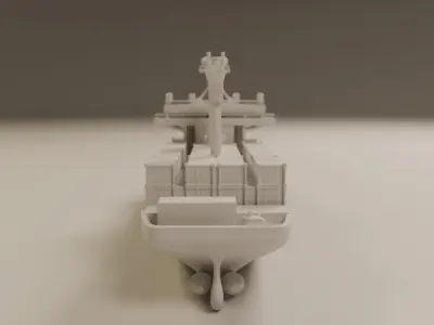 cargo ship 3D print model