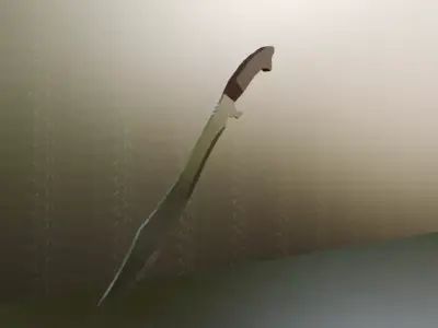 Ottoman Sword Low-poly 3D model