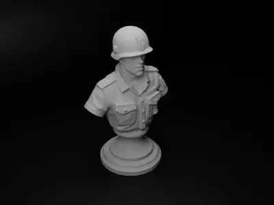 Battlefield Medic Bust Chess 3D print model purchase