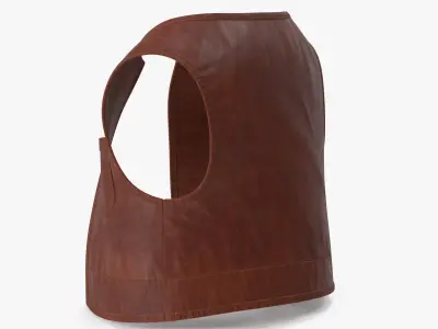 Cartoon Vest Brown 3D model