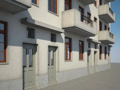 Apartment Building 20 3D model