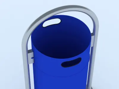 Park Trashcan 3D model