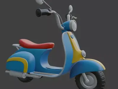 Scooter 3D Model 3D model order