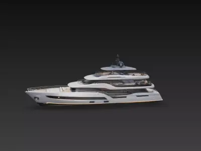 Luxury Super Motor Yacht 3D print model