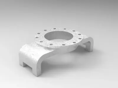 Pieza 2 metal part Free 3D model