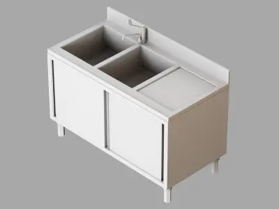 Angelo Po Sink LA1424D  Low-poly 3D model