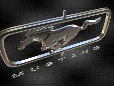 horse logo 3D model from CGTrader