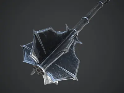 Medieval Mace Low-poly 3D model get