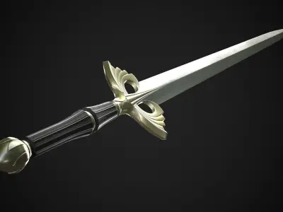 Sword A5 Low-poly 3D model