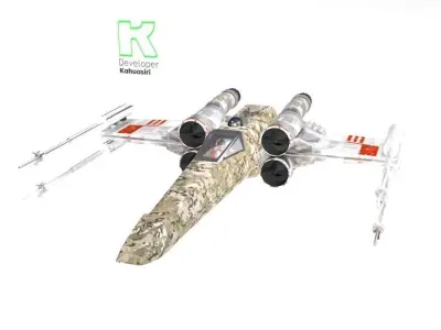 X-Wing star wars 2020 3D model