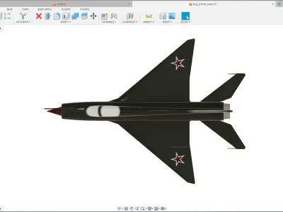 Russian MiG-21 Low-poly 3D model