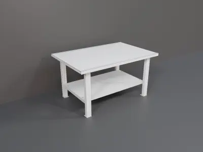 Industrial Workshop Worktable Small PBR Low-poly 3D model