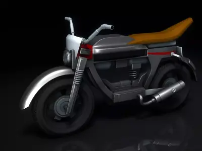Sci Fi MotorBike 3D model