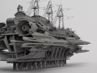 Cathedral Airship Base  3D model
