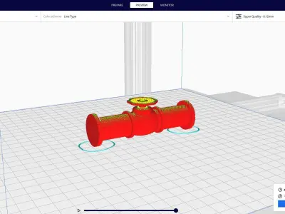 pipe valve 3D print model