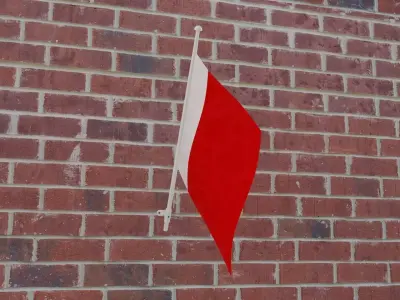Flag of Ajman 3D model