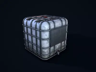 Water Tank Low-poly 3D model order