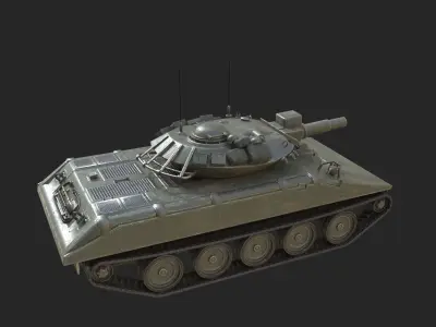 Vietnam War USA Army M551 Sheridan Light Tank Low-poly 3D model