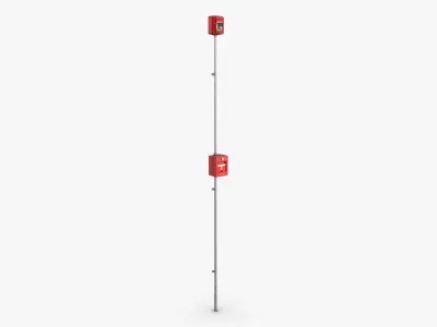 Fire Alarm Set Low-poly 3D model