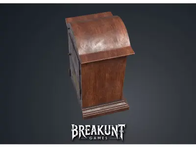 Easel Clock 1 - Clocks 1900s 3D model