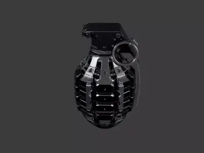 Tactical Fragmentation Grenade 3D Model  3D model