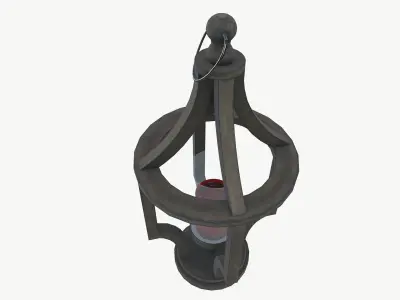 Candle Holder Low-poly 3D model 18