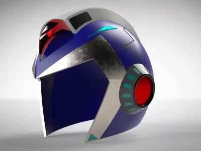 Casco Megaman X 3D print model