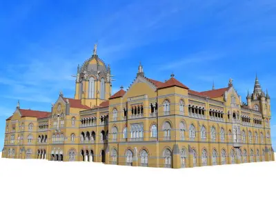 Railway Station Chhatrapati Shivaji Terminus 3D model