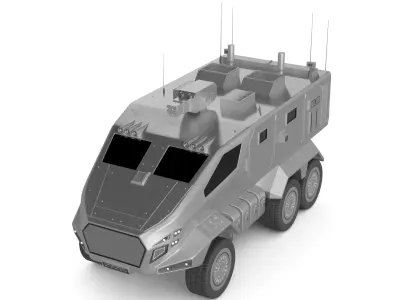 Warfare Vehicle 3D model purchase