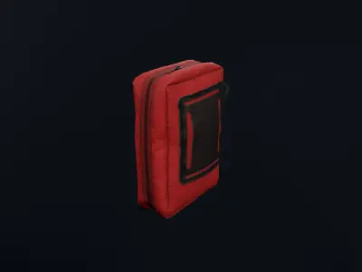 Med pack Low-poly 3D model