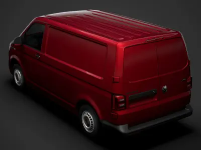 Volkswagen Transporter Van L1H1 T61 2020 3D model