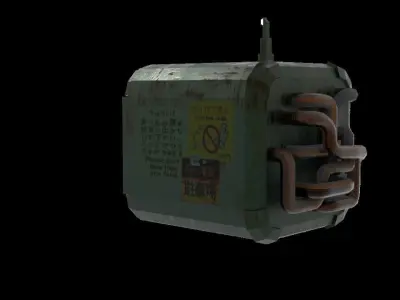 Sci Fi Ship Robot Low-poly 3D model