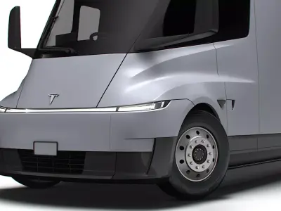 Tesla Semi Tractor 6x4 2026 3D model
