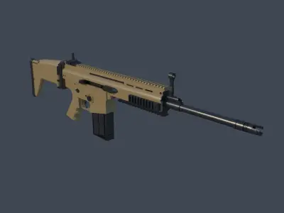 ICAR-H tan gun 3D model