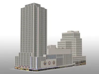 Radio City Music Hall Building 1270 Avenue 3D model