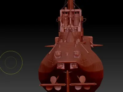 K-1 Soviet submarine 3D model
