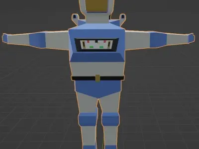 Astronaut Low poly Free low-poly 3D model