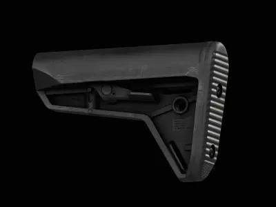 Magpul MOE SL Buttstock Mil Spec Low-poly 3D model