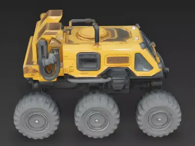 Realistic Aegis Utility Rover 3D Model Low-poly 3D model