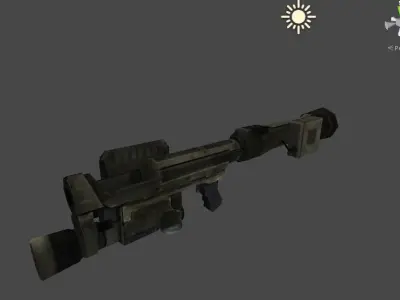 M9A1 Rocket Launcher - Bazooka low-poly 3D Model Low-poly 3D model