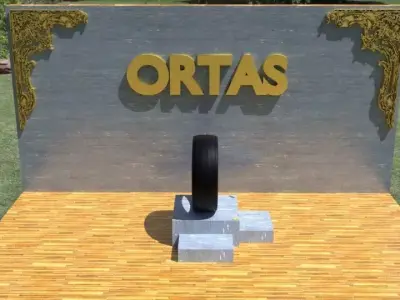 ORTAS TIRE NO 21 GAME READY Low-poly 3D model