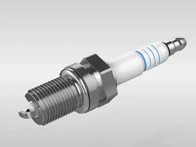 Spark Plug Cutaway 3D model
