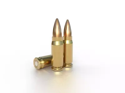 58 x 21mm Chinese Ammo Low-poly 3D model