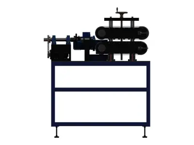 Spiral Wrap Cable Feeding and Cutting Machine 3D model