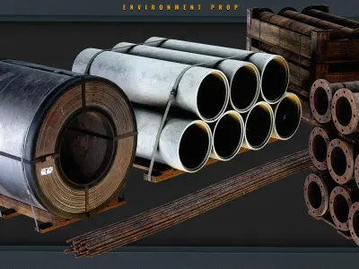 Environment Prop Vol 1 Low-poly 3D model