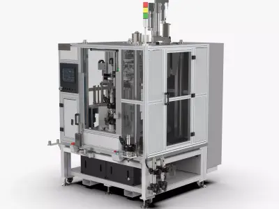 Automatic Press Fit Circlip Shaft Assembly Machine 3D model