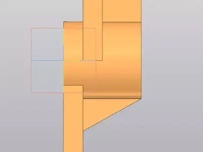 Engine Mounting Bracket with Cylindrical Boss - Industrial Part 3D model