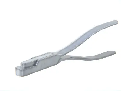 Ticket Punch Pliers  - Handheld Cutter Tool Low-poly 3D model