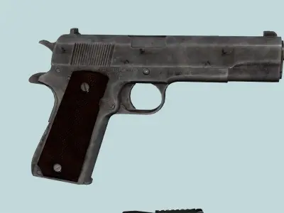 All guns pack and free fire and pubg guns Low-poly 3D model